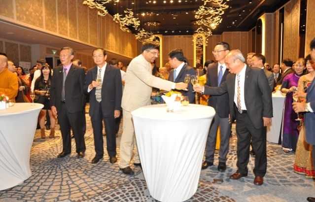 Reception hosted by Consul General of India to celebrate 69th Republic Day of India on 29 January 2018 at hotel Sofitel in Ho Chi Minh City