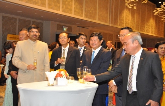 Reception hosted by Consul General of India to celebrate 69th Republic Day of India on 29 January 2018 at hotel Sofitel in Ho Chi Minh City
