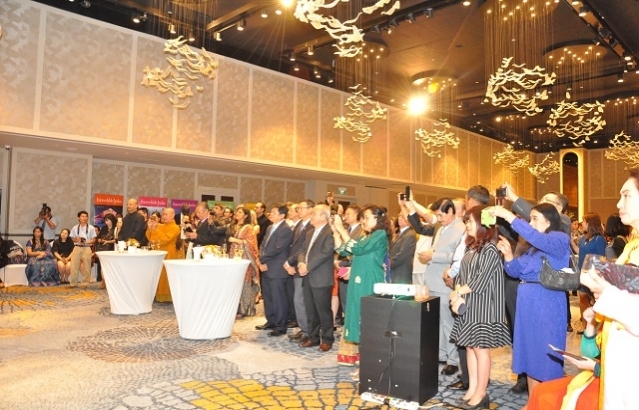 Reception hosted by Consul General of India to celebrate 69th Republic Day of India on 29 January 2018 at hotel Sofitel in Ho Chi Minh City