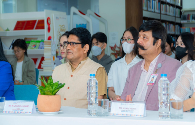 Inauguration Ceremony of Indian Corner in Hoa Sen University