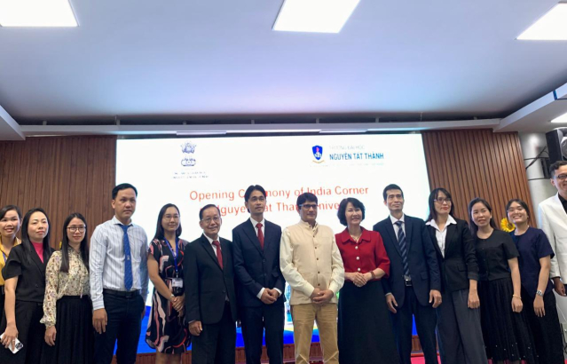 Inauguration of Indian Corner in Nguyen Tat Thanh University