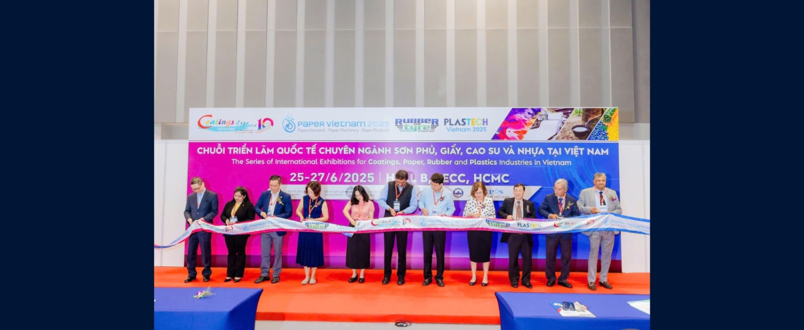 CGI HCMC participated at the Opening Ceremony: Coatings, Paper, Rubber & Plastech 2025, featuring 30+ Indian Chemical Exhibitors Led by CHEMEXCIL
