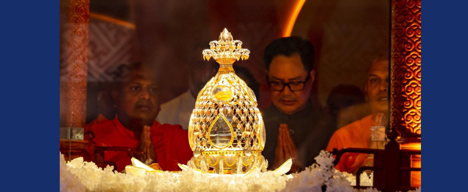 Ceremonial Transfer of the Sacred Buddha Relics to Thanh Tam Monastery on 2nd May 2025