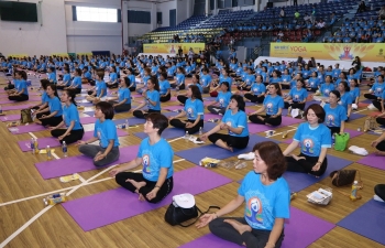 Celebration of 4th IDY in Ho Chi Minh City, Vietnam on 23rd June, 2018.