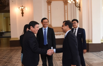 Courtesy Call by Ambassador Mr. Pranay Verma on Mr. Nguyen Thanh Phong, Chairman, Provincial Peoples Committee, HCMC on 21.08.2019 during Ambassador’s visit to HCMC