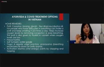 Webinar on 'Covid-19 and Its Management Through Ayurveda' (20th August, 2021)