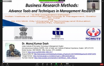 Seminar on Business Research Methods (11th May, 2021)
