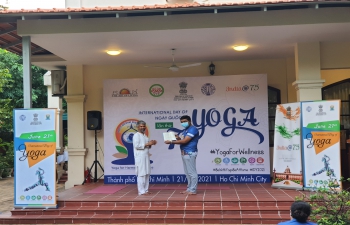 Celebration of 7th International Day of Yoga in HCMC (21st June, 2021)