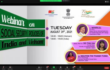 Webinar on 'Social Security Policies of India and Vietnam' (31st August, 2021)