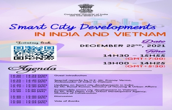 Webinar on 'Smart City Developments in India and Vietnam' (22nd December, 2021)