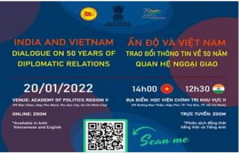 Celebration of 50th Anniversary of Diplomatic Relations between India and Vietnam in collaboration with Academy of Politics Region – II 