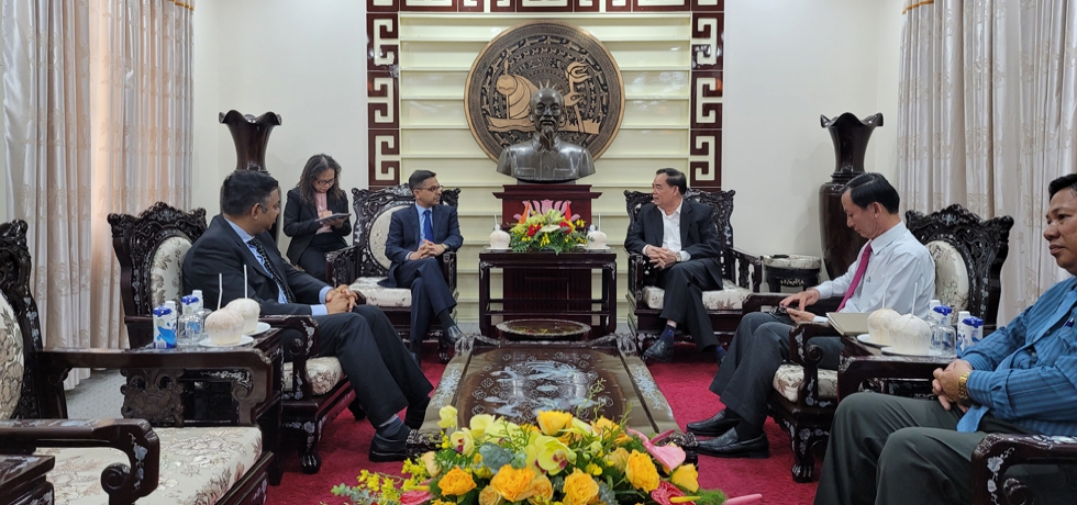  Courtesy call of Ambassador Shri Pranay Verma with H.E. Mr. Tran Ngoc Tam, Chairman of Ben Tre People’s Committee on 13th May, 2022.